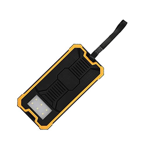 YUEHISY 20000mAh Dual USB Portable Fast Charging Solar Power Bank Case DIY Kit for Phone Charging, Outdoor Activities (Yellow) — view 4