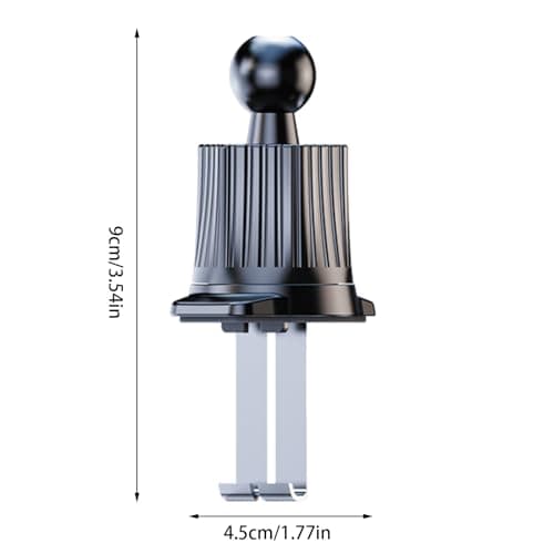 Car Vent Clip – Car Phone Mount Accessory, Double Hook Air Vent Clip, Rotating Adjustable Ball Joint | Reliable Vents Clips Design for Smartphone Stability Dashboard Console Travel Safety Streaming — view 6
