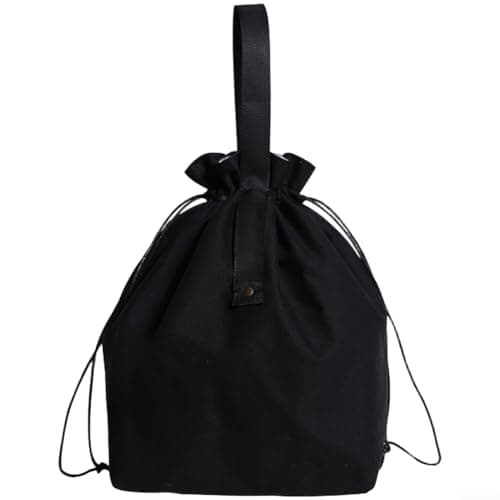 Crabop Cooler Bag Insulated Food Safe Lunch Tote with Drawstring Top for Travel Camping Beach Army Green 21x30cm(Green) — view 3