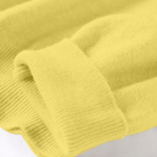 Women's Jumpers Round Neck Knitted Ladies Sweaters Long Sleeve Pullover Tops Ladies Cotton Jumpers Plain Fall Clothes Knitwear Thermal Winter Lightweight Blouses for Hiking Office Travel — view 5