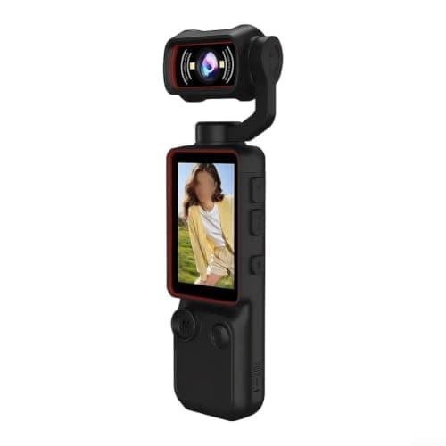 Portable Video Camera 1080p for Social Media Content Portable (Orange) — view 3