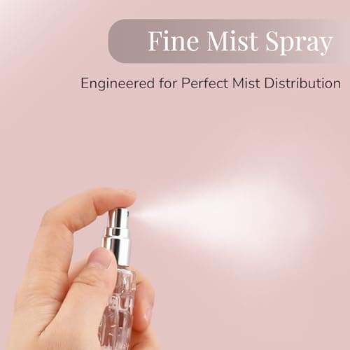 YoHyien 4 Pcs Travel Perfume Atomiser Refillable 10ml, Glass Perfume Travel Bottle, Portable Aftershave Atomiser Spray Bottle, Mini Fragrance Decanter for Handbag, Pocket, and Purse (Multicolor) — view 5