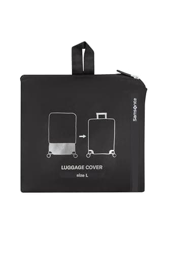 Samsonite TA Revolution - Foldable protective cover for size L suitcases, suitcase cover suitable for 75–79 cm, suitcase protection, with reflective detail, Black — view 4