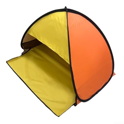 Quick Setup Pop-Up Pet Tent With UV Protection, Automatic Beach Sunshade For Small Dogs And Cats, Portable Outdoor Shelter With Storage Pockets For Travel And Camping, Carmine Red(Double blue) — view 5