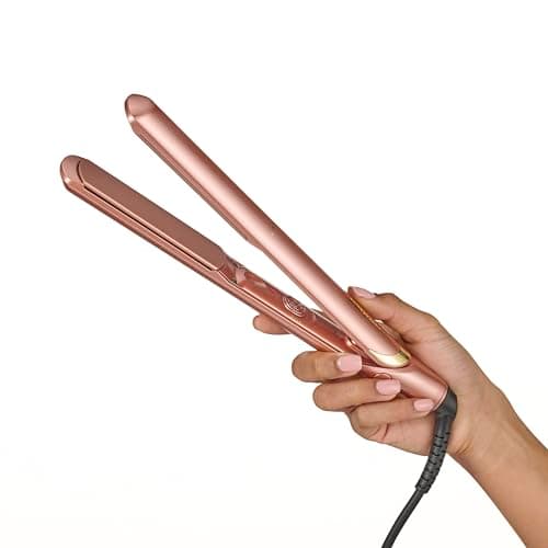 BaByliss Rose Gold Hair Straighteners - Ceramic Plates for Smooth Styling, Multi-Voltage Worldwide use, Ultra-Fast 15 Second Heat Up, 3 Heat Settings Up to 235°C, 2598U — view 5