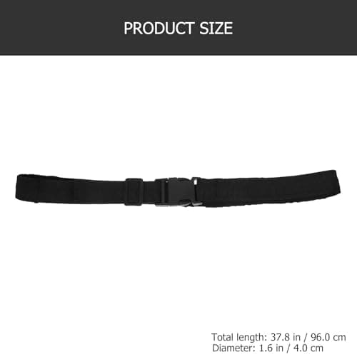 DONFAMDS Lightweight Waistband Money Bag, Outdoor Belt for Men and Women, Black 120cm Hidden Pocket Belt for Running and Travel — view 2