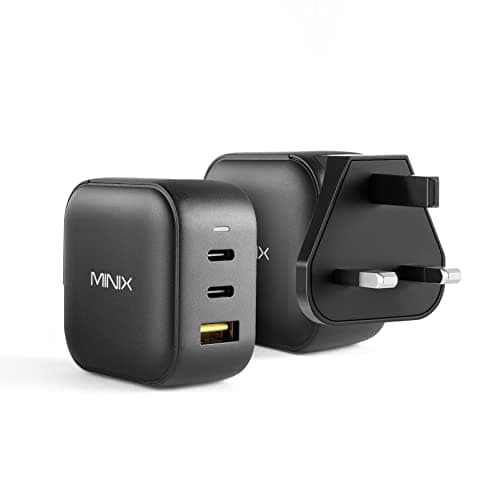 MINIX P1 66W Turbo 3-Port GaN Travel Wall Charger USB C Fast Power Adapter — view 2