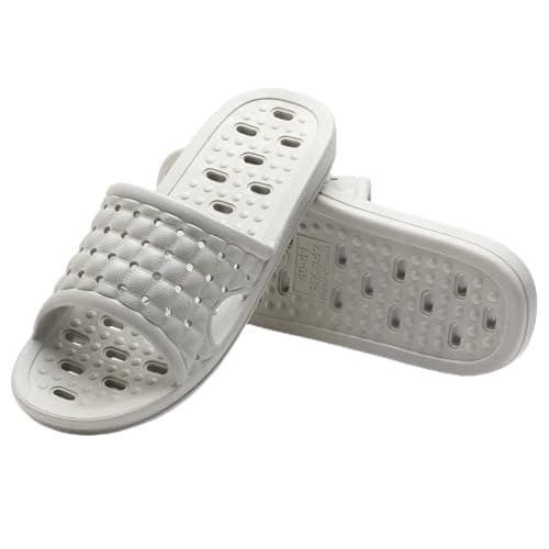Czgcpyc Shower Shoes Quick Dry Non Slip Bath Slippers Grey EU 41-42 — view 3