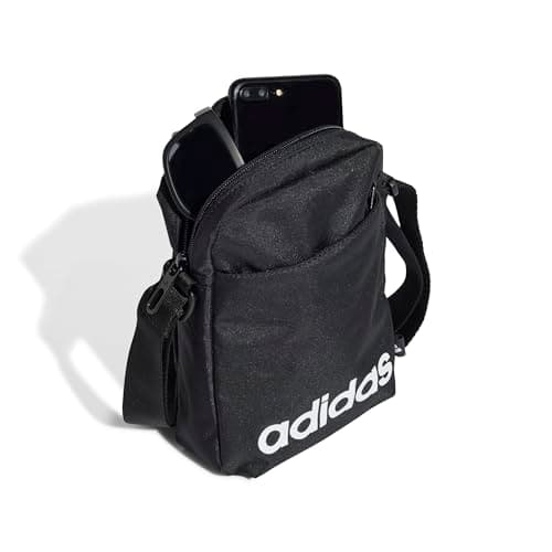 adidas Unisex Linear Organizer Waist Pack, black/white, One Size — view 5