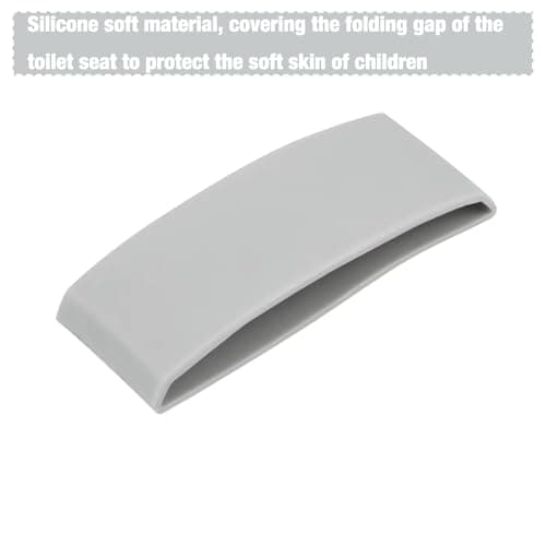 PandaEar Toilet Seat Cover | Folding Travel Toilet Seat for Children and Potty Training | Portable Silicone Toilet Seat for Toddlers, Boys & Girls with Non-Slip Silicone Pads -Grey Bear — view 6