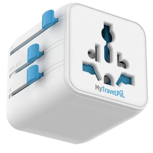 MyTravelPal Tiny Universal Travel Adapter | UK Safety Standards | No USB