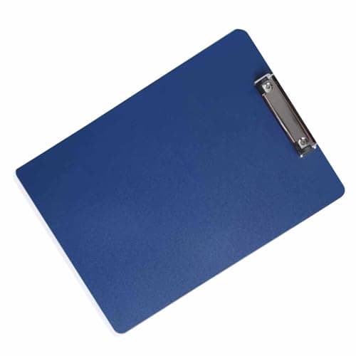 TYTOGE Desktop File Holder, A4 Plastic Clipboard Compact Multipurpose Scratch Resistant Stable School File Holder Office File Holder (Dark Blue)
