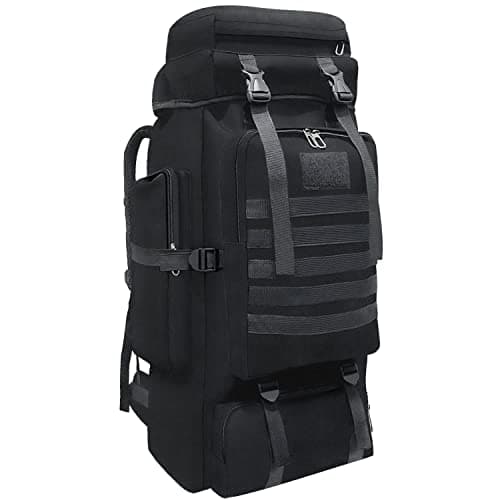 Wesoke 80L 100 liters Camping Hiking Backpack for Men, Extra Large Survival Hunting Backpack, Waterproof Big Molle Military Tactical Rucksack, Oversized Outdoor Sport Travel Daypack — view 4