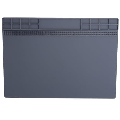 Silicone Soldering and Repair Mat, Heat Resistant Antistatic Electronics Work Mat, 35x25cm Watch Repair Work Mat, Non Slip Workbench Mat Work Station Pad for Cell Phone Computer and Laptop Repair