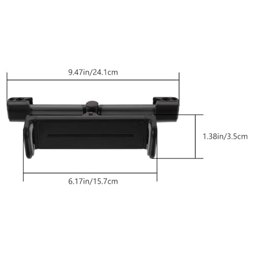 MAGICLULU Universal Car Tablet Headrest Mount with Rotatable Aluminium Alloy and Silicone Holder, Stable and Lightweight Phone Holder for Backseat Travel and Boys and Girls over 8 Years — view 2