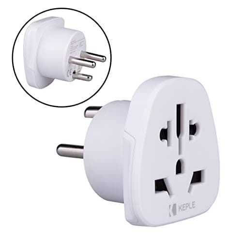 Denmark Travel Adapter Type K Plug – Keple Denmark & Greenland Adaptor for UK, US, EU, AU and Worldwide Devices | 3-Pin Danish Socket Power Adapter for Travel and Business Use