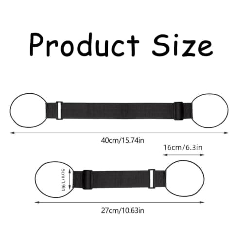 4 Pack Multi Use Strong Adjustable Luggage Connector Straps, Multiple Suitcases During Transit, Attach Backpacks to Rolling Luggage for Movement, Quickly Identify Luggage on Conveyor Belts — view 2
