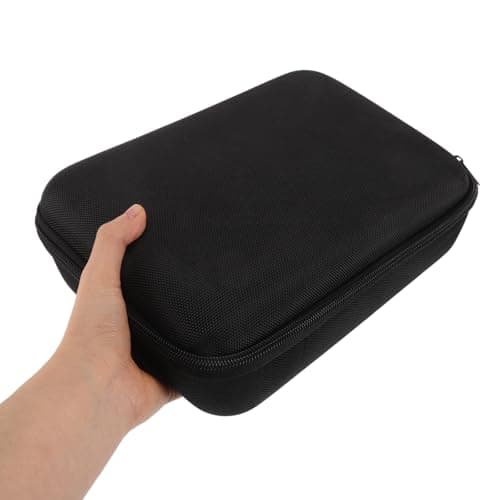 Mipcase Water Resistant Eva Storage Case for Digital Accessories and Data Cables, Shockproof and Multifunctional Storage Pouch with Zipper, Portable Travel Organizer for Headphones and USB Black — view 4