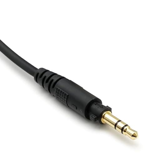 Headphone Replacement Cable Gold Plated 3.5mm 6.35mm Plugs for EAH-DJ1200 Studio and Live Black Spring Coiled Cable — view 6