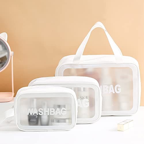 Mikytoper 3 PCS Clear Toiletry Bag for Women, Makeup Bag Set, Wash Bag — view 4