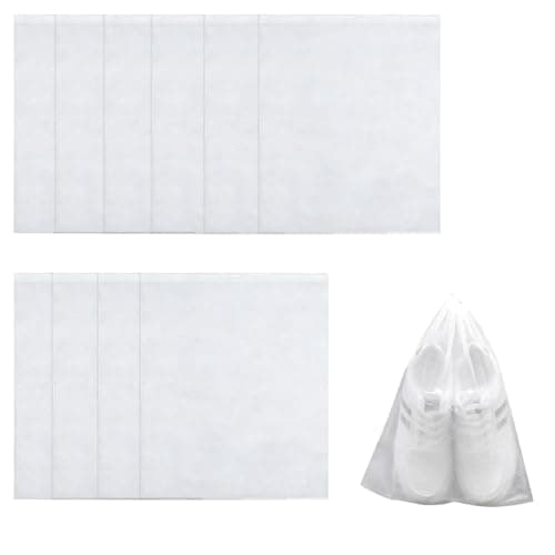 Dust Bags for Handbags, Breathable Non-Woven Pouch with Drawstring, 10 Pcs
