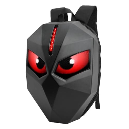 Buachois LED Backpack with Programmable LED Screen, 60x32 Pixel Color Display APP Controlled Hardshell Large Capacity Bag for Laptop Motorcycle Cycling Travel — view 4