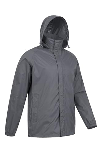 Mountain Warehouse Pakka Mens Waterproof Rain Jacket Grey M — view 4