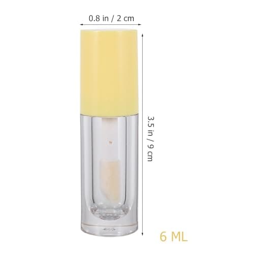 LIFKOME 10pcs Ml Lip Gloss Tubes Leak Proof Portable ABS Yellow Bottles — view 2