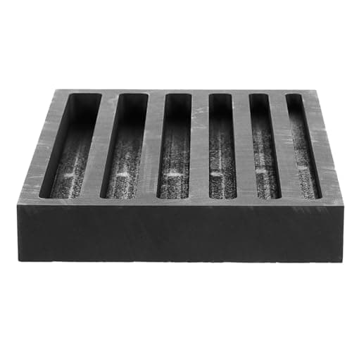 BESPORTBLE Graphite Casting Ingot Mold for Metal Melting, Reusable Black Graphite Mold Suitable for Copper and Melting Alloys with Emergency Heat and Cold Resistance