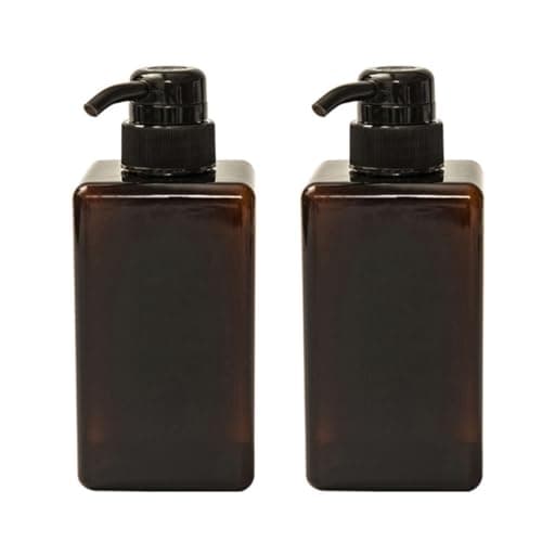 2pcs Ml Refillable Plastic Pump Dispenser Bottle for Body Care Storage