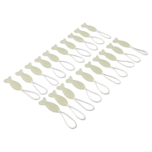 20 Pack Luminous Zipper Pulls Replacement Cords, Glow in Dark for tpu