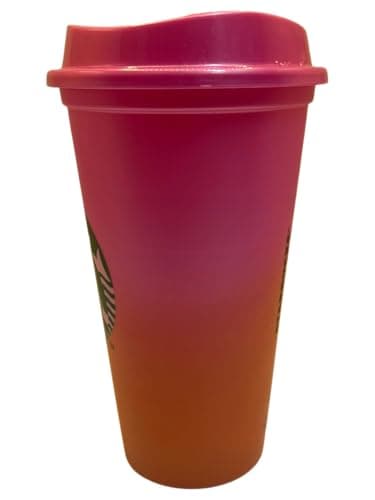 STARBUCKS Hot Tropic Haze Reusable Plastic Travel Eco Cup/Mug/Tumbler Summer 2026 Grande Medium, 16oz 473ml — view 4