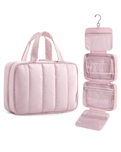 BAGSMART Hanging Travel Toiletry Bag with 360° Hook, Waterproof Wash Bag