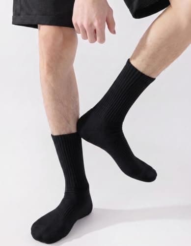 VoJoPi Mens Socks 5 Pairs Cushioned Crew Cotton Work Sports Socks — view 2