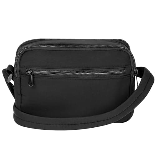 ABOHU Crossbody Bag for Women, Trave Crossbody Purse Puffy Quilted Shoulder Handbag with RFID Blocking Slots, Waterproof Nylon Anti Theft Messenger Bag for Travel Shopping Appointment Daily — view 2