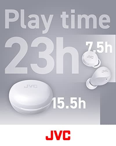 JVC HA-Z66T-W Gumy Mini True Wireless Earbuds, 23 Hours Playback, Bluetooth 5.1, Compact and Lightweight, Water Resistance (IPX4), White — view 4