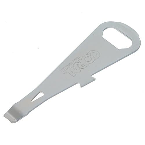 Coral 73510 Essentials Paint Tin Can and Bottle Opener with Pry Bar Nail Pull and Screwdriver Head Multi-Tool, Silver