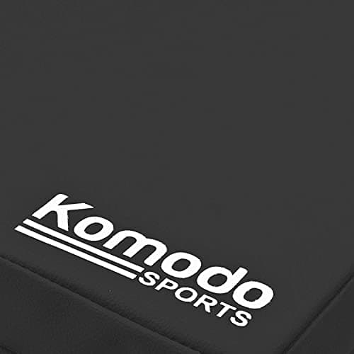 Komodo Tri Folding Yoga Mat 6ft Padded Pilates Floor (Black) — view 6