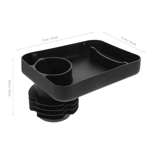 MOBUTOFU Car Seat Tray Organizer for Travel and Car Rides Black — view 2