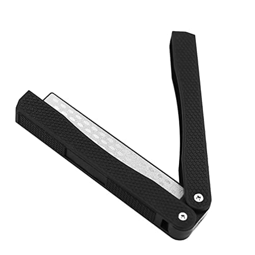 Tiardey Knife Sharpeners,400/600 Grit Folding Pocket Diamond Whetstone, Handheld Double Sided Sharpening Stone for Outdoor Camping Kitchen Garden — view 5