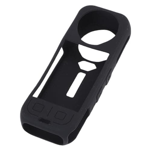 Aramox Silicone Case Fit for X5, Action Camera Protective Case Cover, Silicone Shell with Battery and USB Access, Wider Lens Opening, Easy Removal for Travel Cycling Recording — view 2