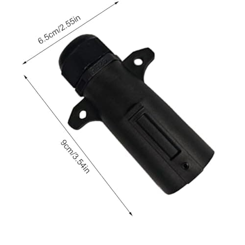 7 Pin Trailer Connector 2 Pieces RV 7 Pin Trailer Plug with Ip68 Waterproof — view 5