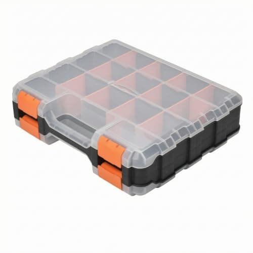 hindraem Plastic Portable Tool Box With Tool Storage Organizer — view 3