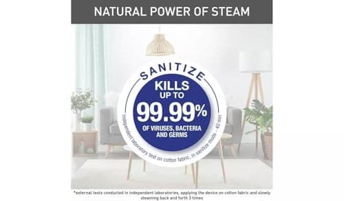 Tefal Access' Steam Pocket DT3041G0 Handheld Compact Garment Steamer, 1300W / White & Sky Blue — view 6