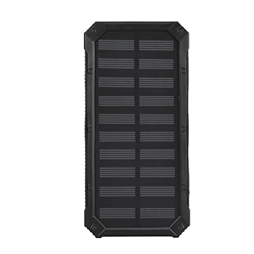 OPPWONG Dual USB 20000mAh Fast Charging Solar Power Bank Case Kit for Outdoor Activities (Black) — view 4