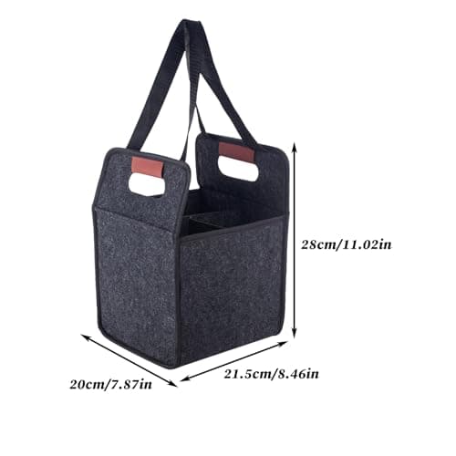Drink Carrier with Handle Coffee Beverage Transporting Organizer Foldable — view 2
