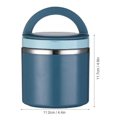 2PCS Insulated Jar for Hot Food, Stainless Steel Food Flask with Handles — view 5