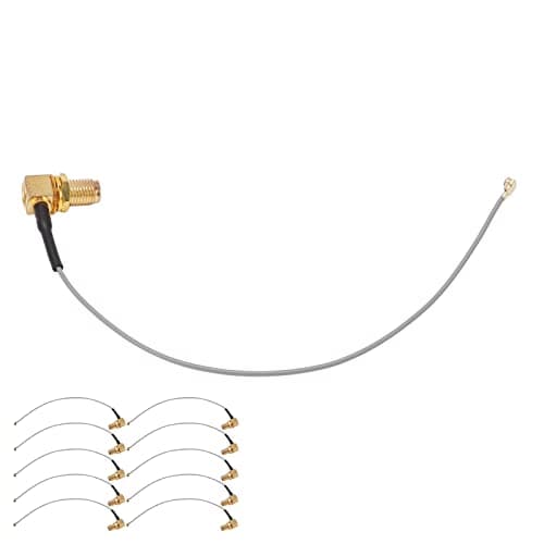 Aolidsive RF Coaxial Cable, Brass SMA Female to IPX Connector, Ideal for GPS and WiFi Devices, 10 Pack — view 5