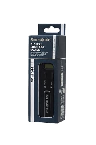 Samsonite TA Revolution – Digital Luggage Scale with Hook, Precise LCD Display, Compact & Portable, Digital Luggage Scale for Suitcases & Travel Bags, Black — view 3