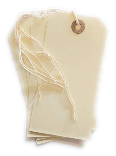 ARTH Manila Strung Tags Luggage Labels White Size 120X60MM Pack of 50
